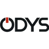 Das Bild zeigt das ODYS-Logo mit einem in den Buchstaben O integrierten roten Flachmann-Symbol und schwarzen, fetten Buchstaben.