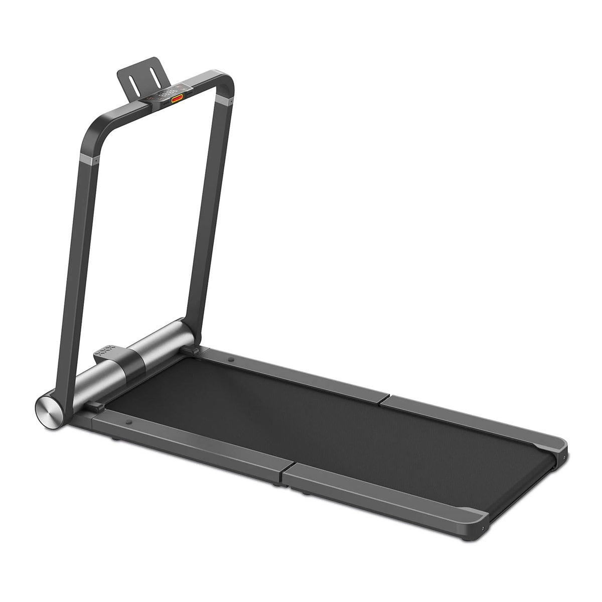 Das Kingsmith WalkingPad MC21 klappbares Laufband (bis 10 km/h & 110 kg) bietet ein kompaktes Design, schwarzen Laufgürtel, stabile Stütze und Tablet-/Smartphone-Halter - ideal für Workouts zuhause.