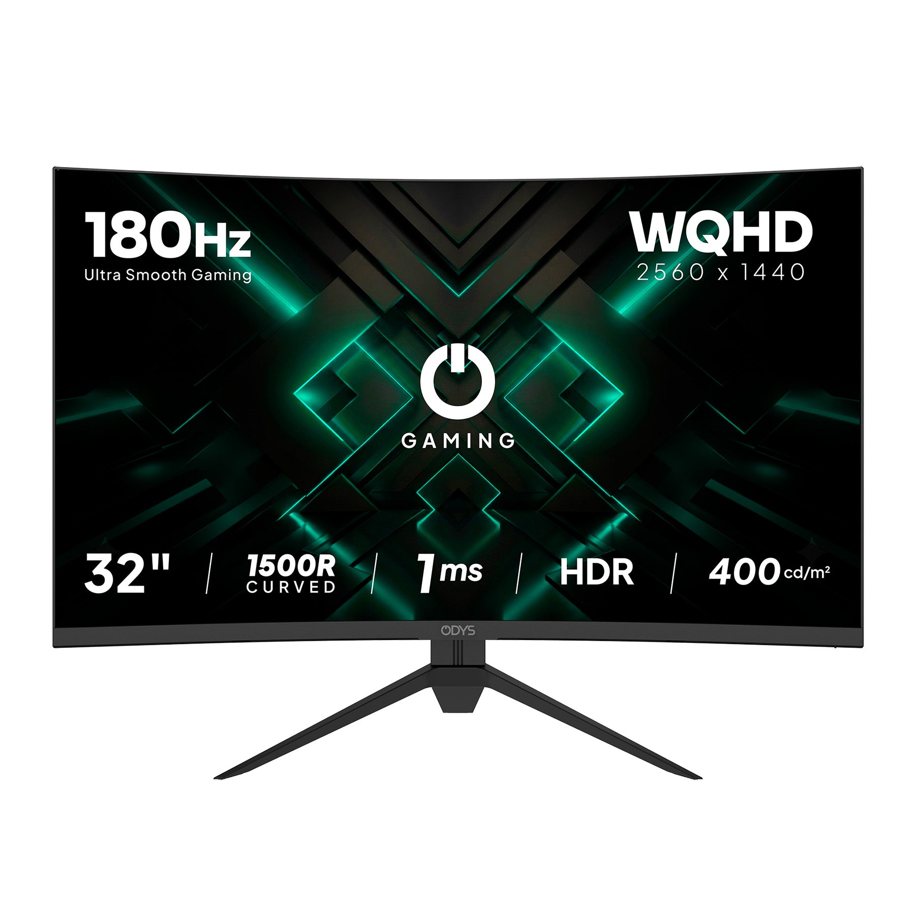 Erleben Sie ein fesselndes Spielerlebnis mit dem Odys XP32 PRO-X Curved Gaming-Monitor (32 Zoll, 80 cm), der sich durch eine beeindruckende Bildwiederholfrequenz von 180 Hz und eine blitzschnelle Reaktionszeit von 1 ms auszeichnet. Dieser WQHD-Monitor bietet eine atemberaubende Auflösung von 2560 x 1440, HDR-Unterstützung, eine markante 1500R-Krümmung für noch intensiveres Spielerlebnis und eine brillante Helligkeit von 400 cd/m² – perfekt für jede Gaming-Session.