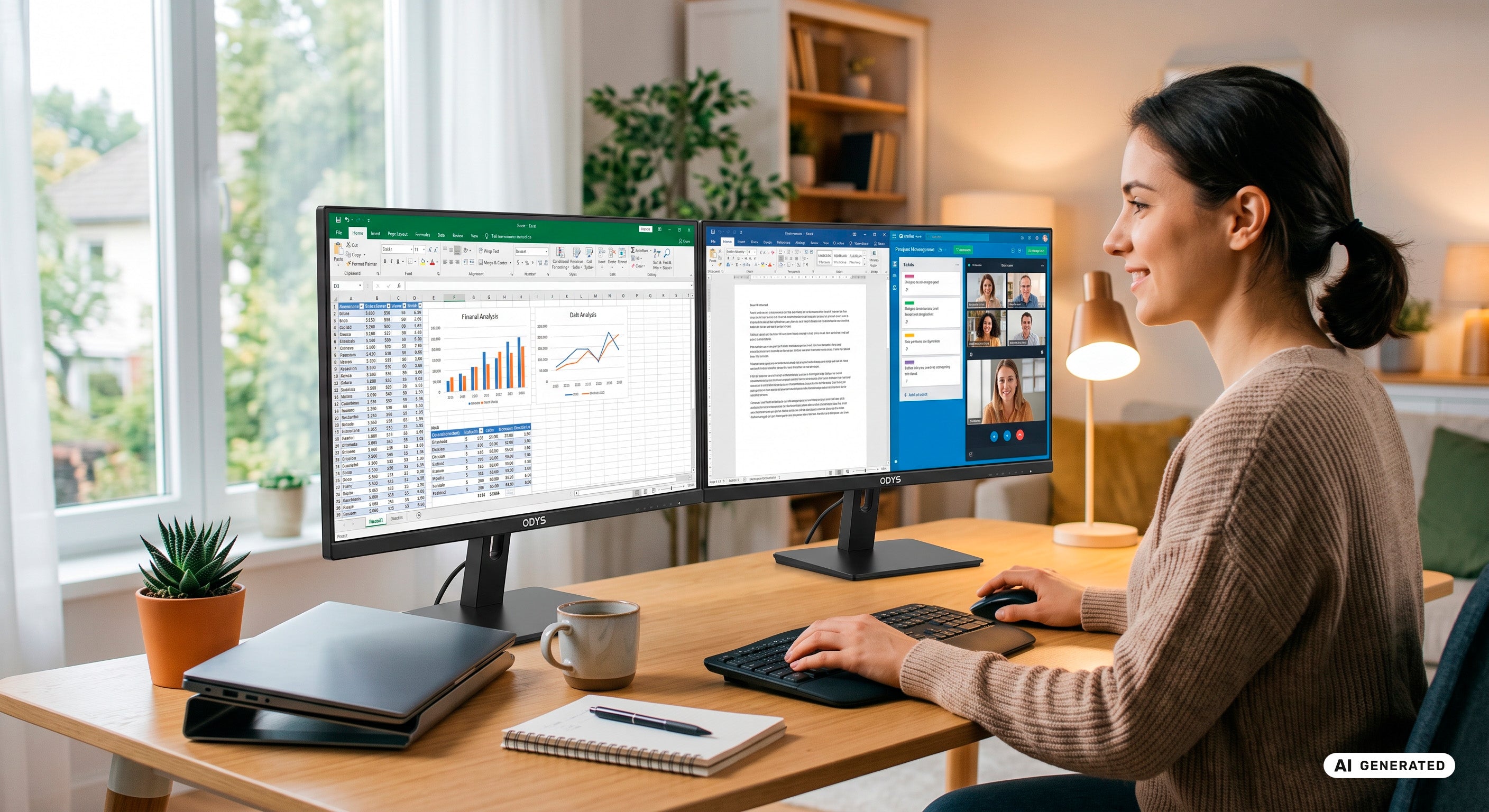 Produktiver arbeiten: So findest Du den perfekten Flat Monitor für Dein Homeoffice.