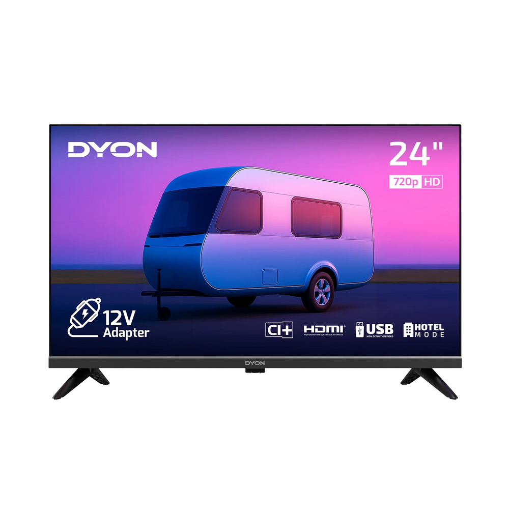 DYON ENTER 24 PRO-X-V, 24 Zoll (60 cm), HD, 12V, Standard-TV, Triple Tuner, Hotel Modus, USB-Mediaplayer