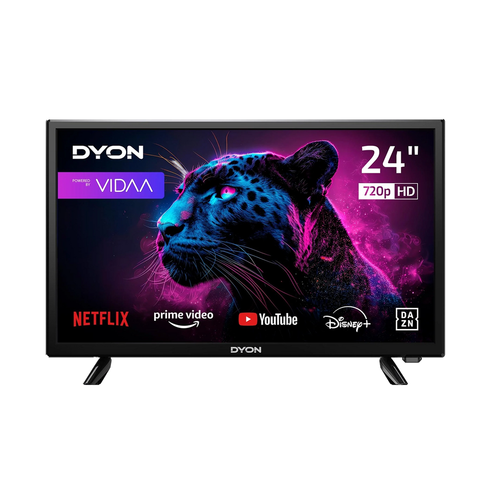 DYON Movie Smart 24 VX, 24 Zoll (60 cm), HD, Smart TV (Netflix, Prime Video), Triple Tuner, App Store, Hotel Modus