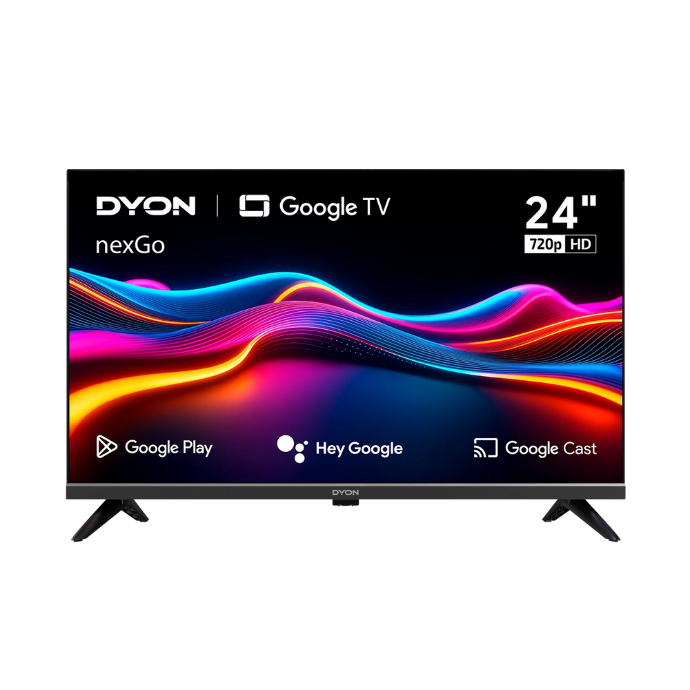 DYON nexGo 24H, 24 Zoll (60 cm), HD, Smart TV (Netflix, Prime Video), Google Play Store, Triple Tuner, Sprachsteuerung, Chromecast