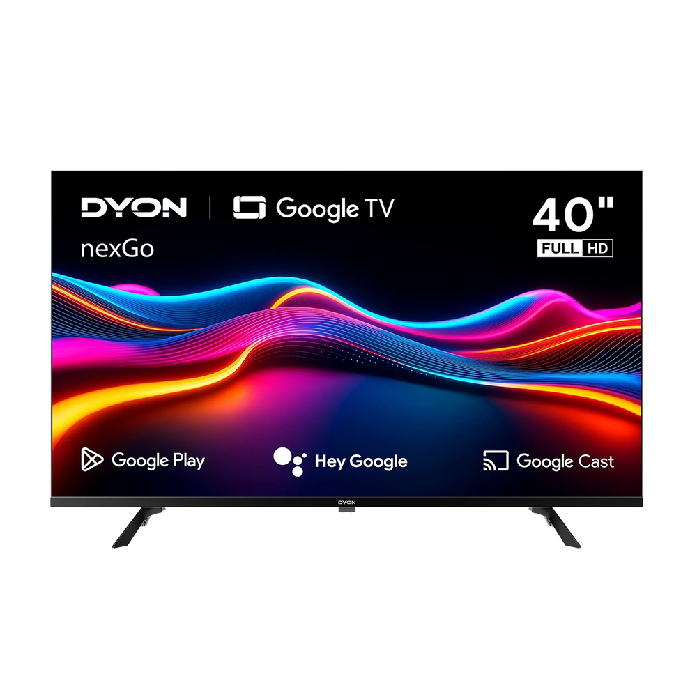 DYON nexGo 40F SmartTV, Full HD, 40 Zoll (100 cm), Google Plays Store, Assistant, Chromcast, Triple Tuner, ci+, Sprachsteuerung
