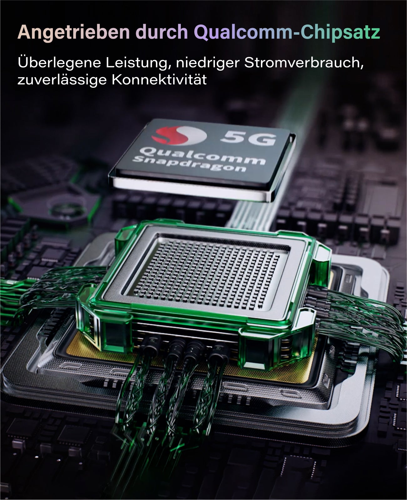 Die GlocalMe Numen Air Model U50 GLMU21A01 Platine mit Qualcomm Snapdragon 5G bietet starke Leistung, geringen Energieverbrauch und zuverlässige Konnektivität.